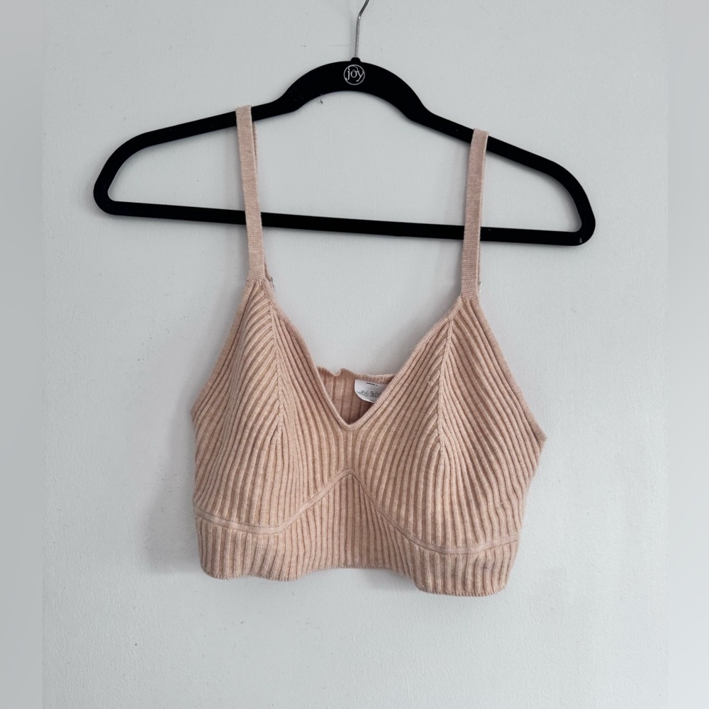 Wild Fable Tan Crop Top - 28% Recycled Polyester - Women’s Size XL - Picture 2 of 5